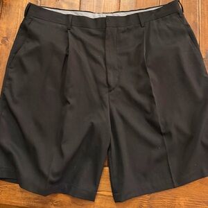 Walter Hagen Men's Black Flat Front Shorts